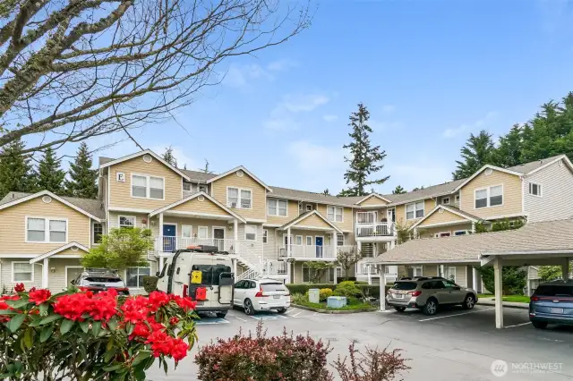 Well-kept landscaping and common areas.
