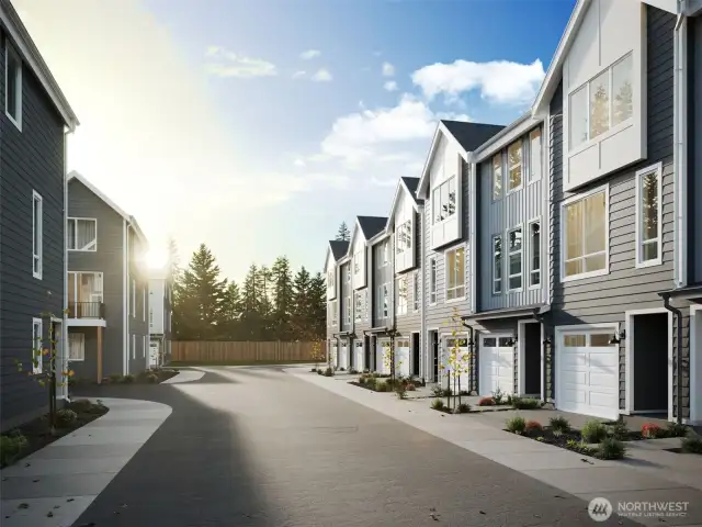 IMAGE IS A RENDERING Photographs are for illustrative purposes only. Features, finishes, interior/exterior colors, landscaping and floorplan shown may vary from actual homes built.