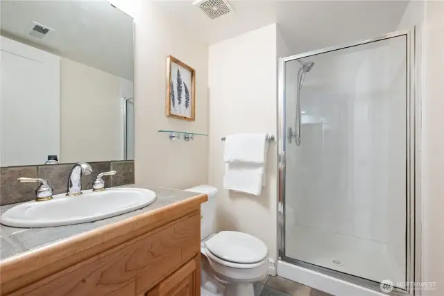 Downstairs bedroom bathroom