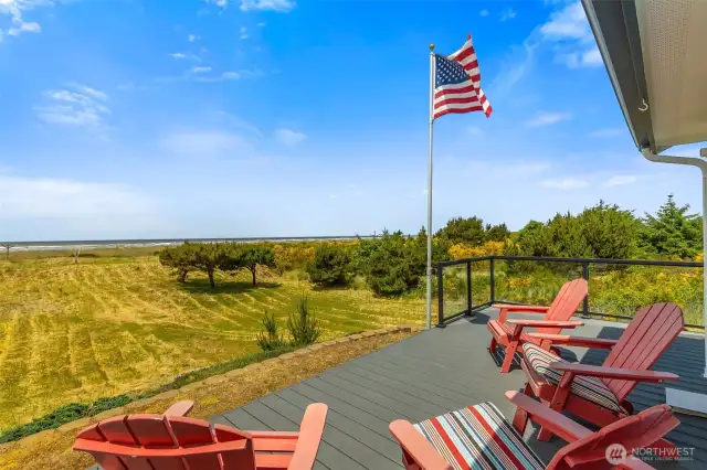 Ocean facing new deck
