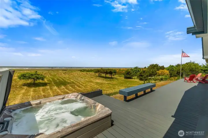 Hot tub with a view