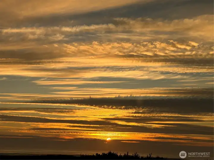 Sunset from deck
