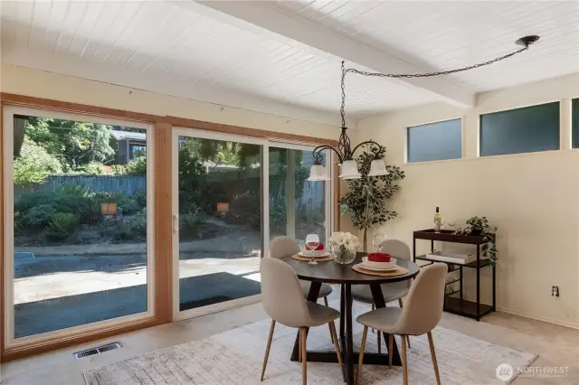 very light and bright onto your own covered patio