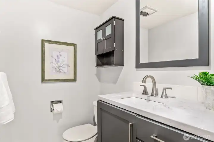 Main floor powder room
