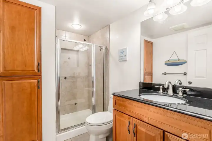 basement 3/4 bath