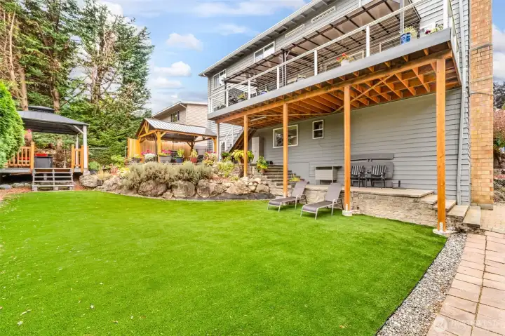 Turf backyard