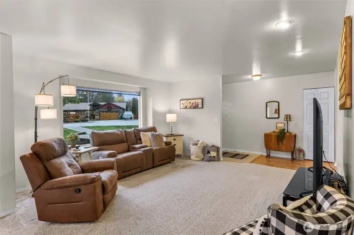 Versatile space for a quiet morning alone or a large holiday gathering