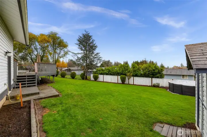 Large fully fenced yard