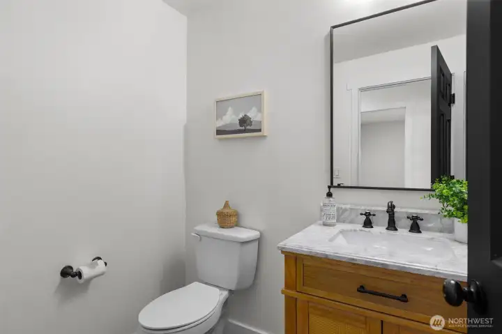 Main floor half bathroom