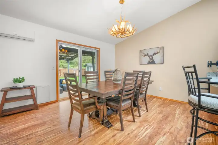 Spacious dining area perfect for gatherings, holidays, or everyday meals.
