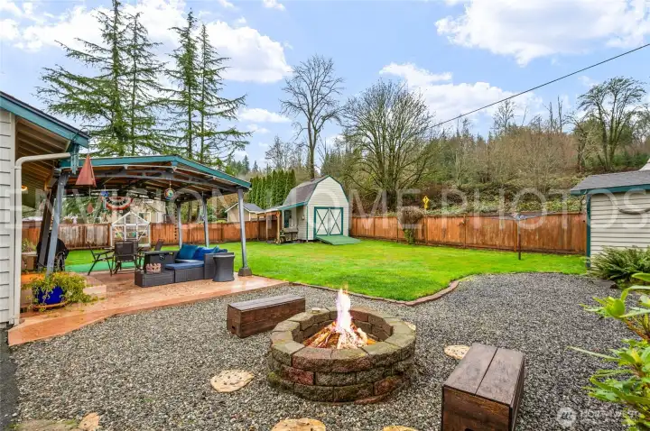 Lots of amazing times around the fire in your beautiful backyard!