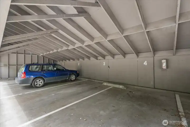 1 carport space included.