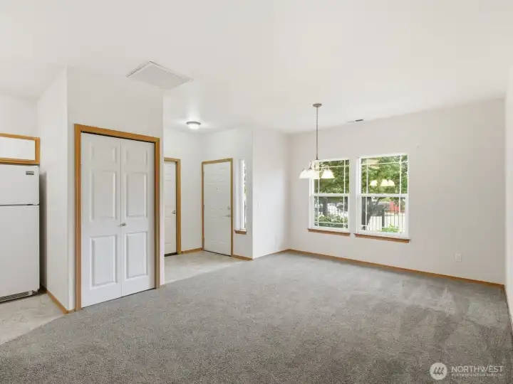 Entertaining friends and loved ones is easy in the open space. The dining area is located just off the kitchen. Entertaining friends and loved ones is easy in the open space. The dining area is located just off the kitchen.