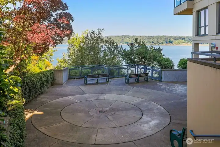 Take advantage of this great spot and watch for those whales that have been hanging around. Located on the north side of the building.