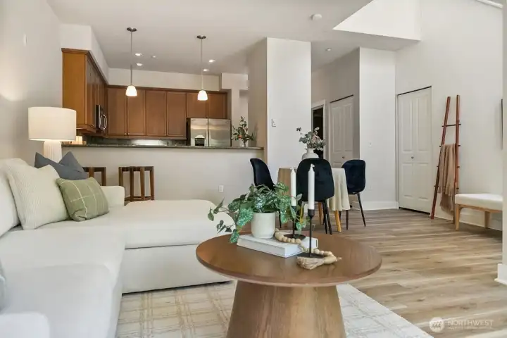 Easy living with luxury plank flooring and ready for a new owner.