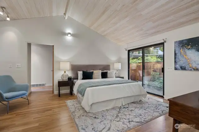 The impressively spacious primary bedroom is your perfect in-city retreat.