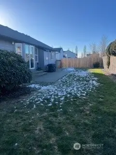 Backyard fully fenced.