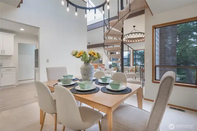 Dining room off kitchen