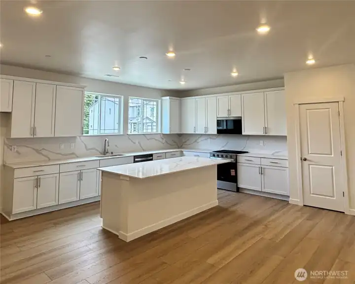 Kitchen with large island!