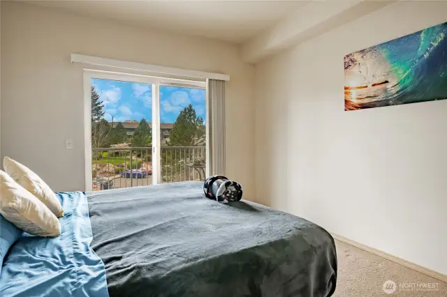 Large Primary Bedroom with Slide to the Deck