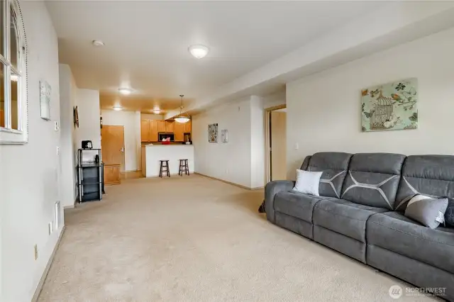 Large Living Room and Breakfast Bar
