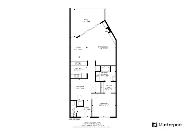 This floor plan includes measurements approximated by the Matterport camera. Listing square footage is accurate per builder and county records.