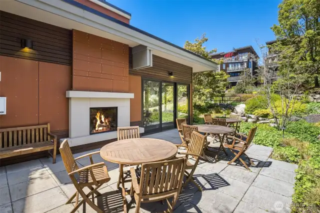 This picturesque creekside patio is a fabulous place to enjoy nature with your beverage of choice – morning or evening. This spot is drenched in sun on summer days, and the fire is a cozy edition when it’s cool outside.