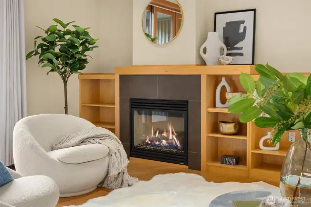 Thoughtful design means this space manages to be both spacious and cozy!