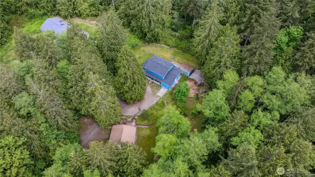 Surrounded by lush trees and plenty of privacy.