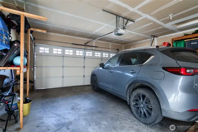 Plenty of storage and room to park inside!