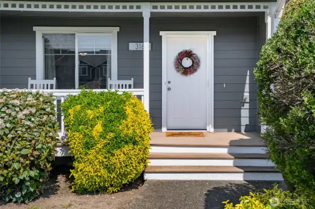 Front porch entry.