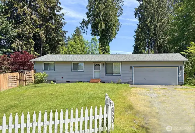 Turn-key 3 bedroom, 1.75 bathroom with fenced yard.
