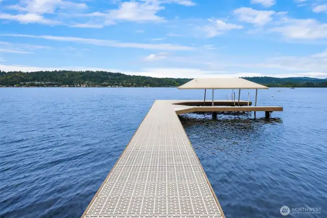 Facing East off of Dock