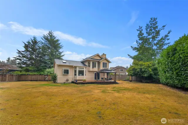 huge backyard
