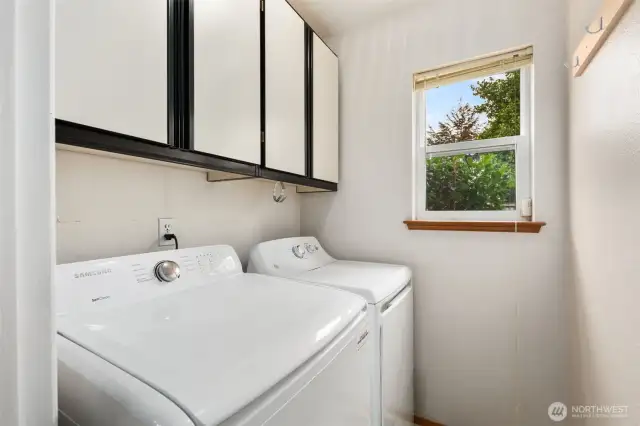 laundry with newer appliances