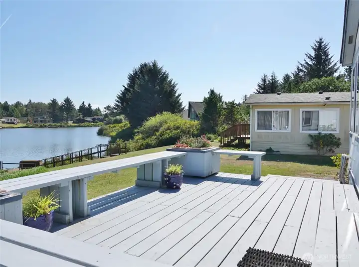Rear Deck overlooking Duck Lake.
