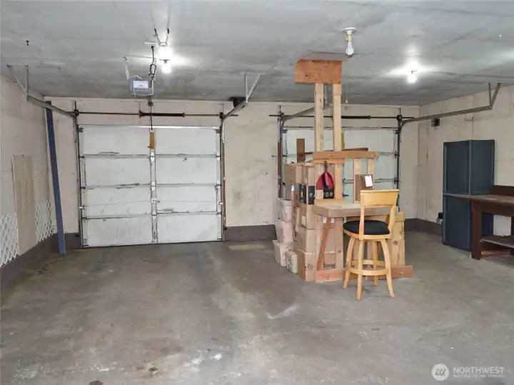 Large 2-car Garage.
