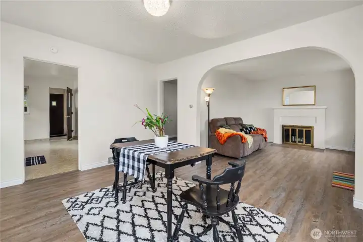 Dining room open to kitchen and livingroom