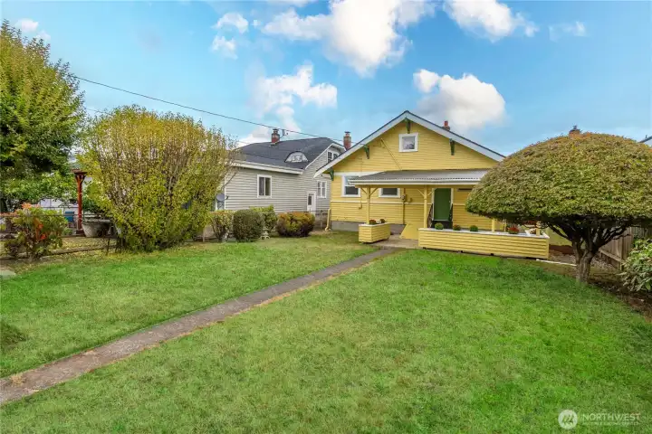 Large yard has been lovingly cared for