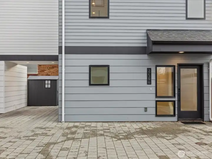 Front Door and Carport Parking