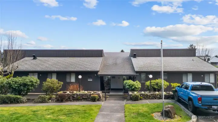 The Cabana (clubhouse) building.