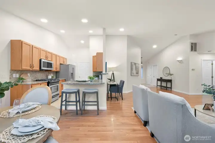 Natural entertaining space.