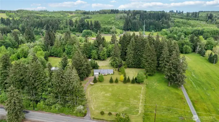 Plenty of space between homes.