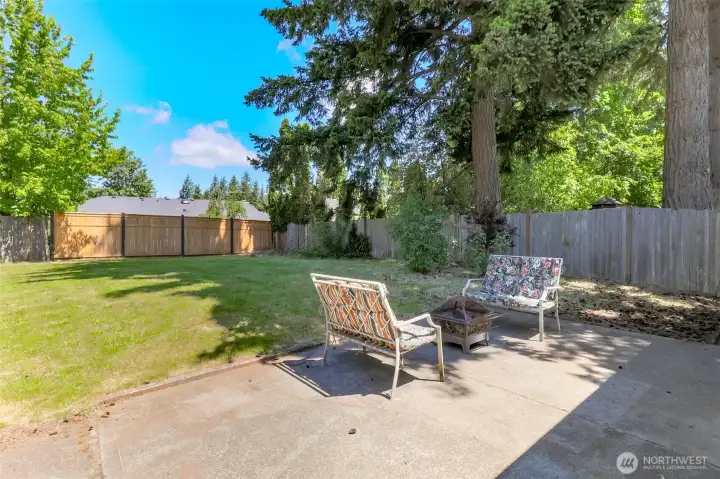 Backyard patio