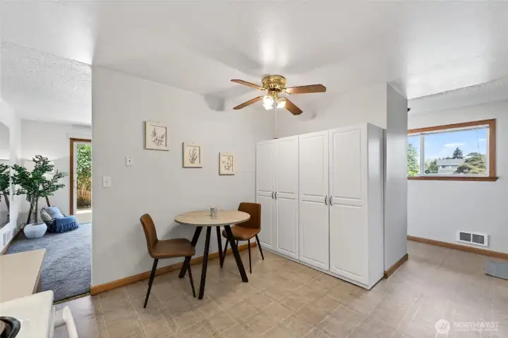Freshly painted kitchen