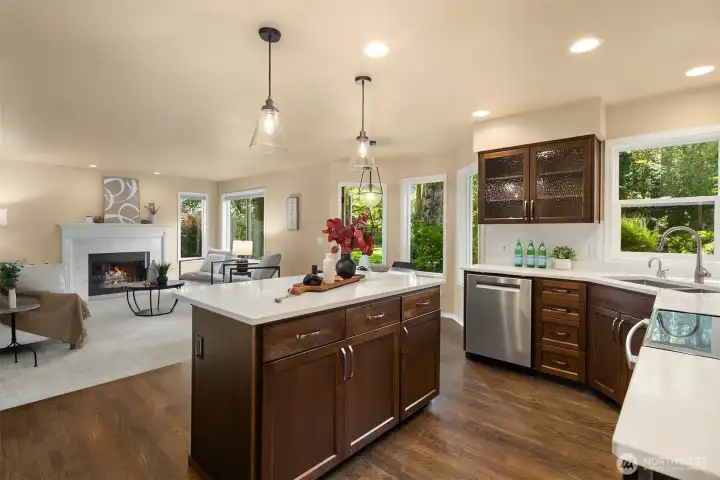 Kitchen, eating nook & family room Kitchen, eating nook & family room