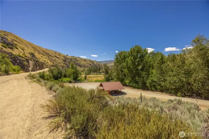 This the Burma Road which runs along the property to the major portion of the property.