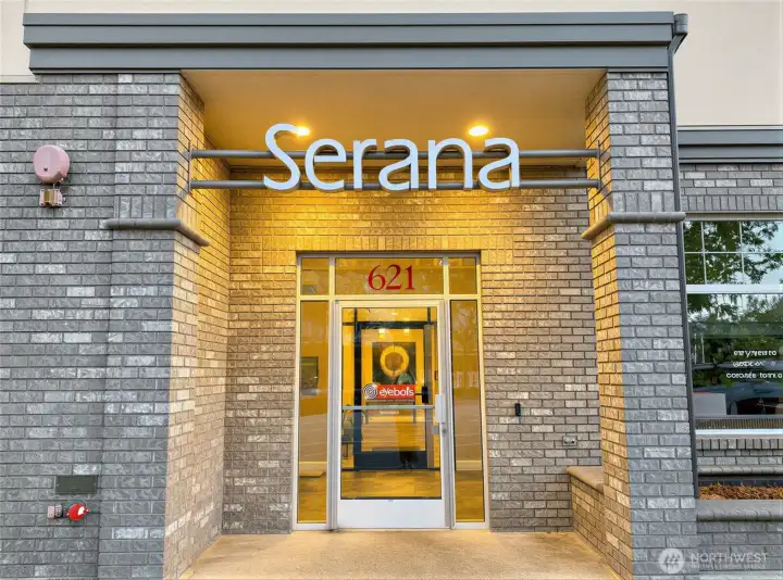 Entrance to the condo building