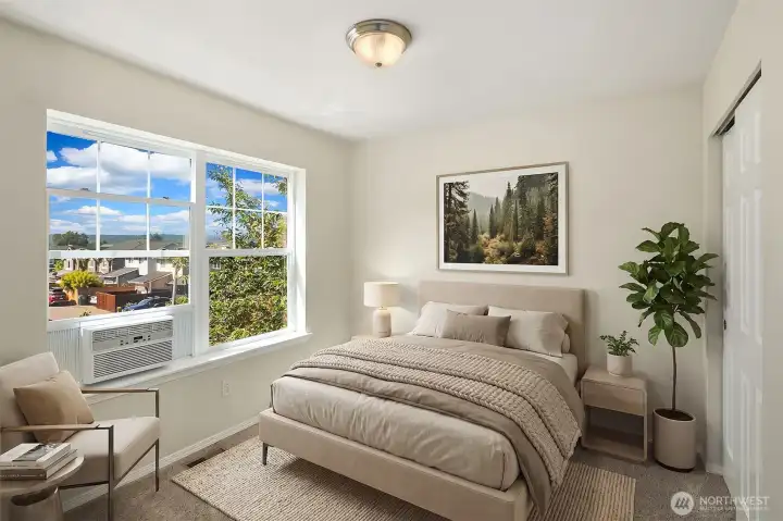 Secondary Bedroom Virtually Staged Secondary Bedroom Virtually Staged