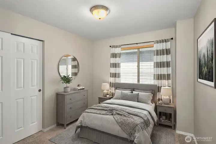 Secondary Bedroom Virtually Staged Secondary Bedroom Virtually Staged